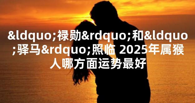 “禄勋”和“驿马”照临 2025年属猴人哪方面运势最好